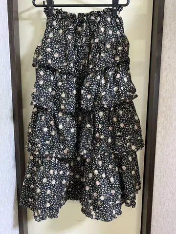 핑크하우스 스커트 로즈