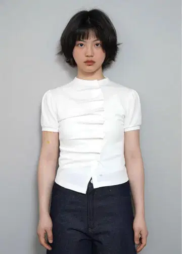 완판템 Tie.Me button up T-shirt White M