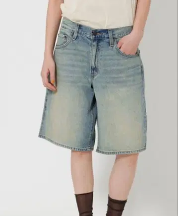 Levis BAGGY DAD 데님 하프 팬츠 리바이스 조츠
