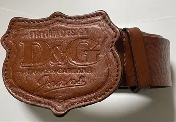 D&G 가죽 벨트 브라운 초레어