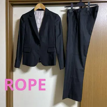 ROPE 블랙 테일러드 팬츠 수트 셋업