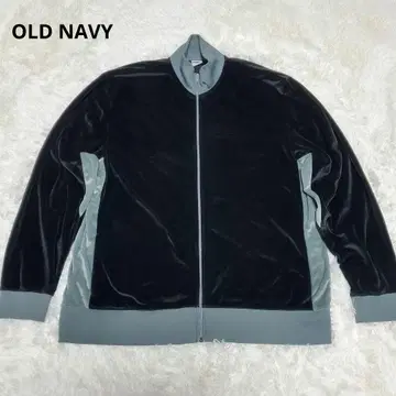 90s 00s 올드 네이비 저지 벨로아 XXL 블랙 Y2K