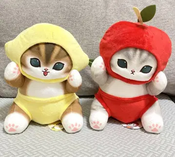 mofusand 야채 마르쉐 BIG 봉제 인형 레몬 사과 모프 샌드