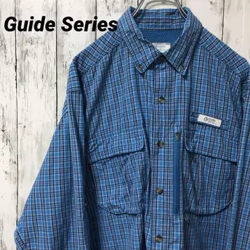 C2513 Guide Series 낚시 셔츠 긴팔 셔츠 체크