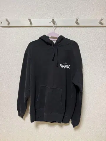 PHATRNK 후드 부착 후드티 블랙