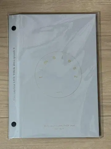새상품 timelessz 뉴스레터 폴더 2024 투어 굿즈
