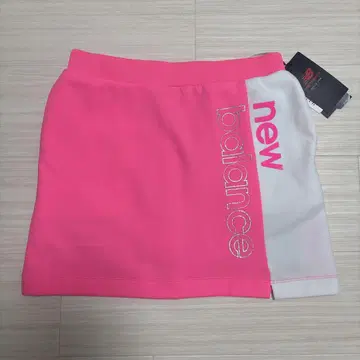 새상품 New Balance 골프 스커트 핑크/화이트 사이즈 0