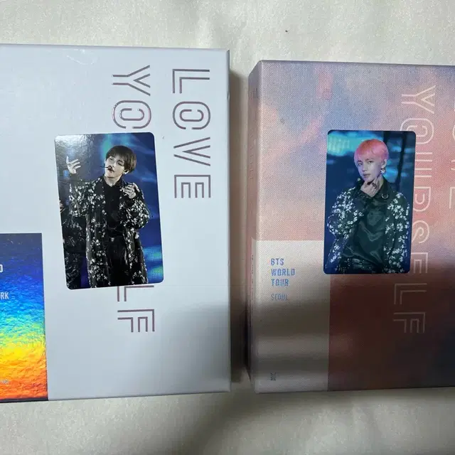 방탄 bts 럽셀 뉴욕 블루레이+뷔v태형 포카+럽셀 서울 dvd +v