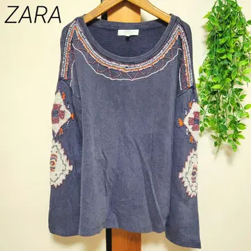 ZARA 자라 트레이닝복 맨투맨 비즈 워시 가공