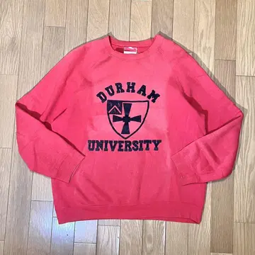 60s 빨간색 페이드 빈티지 맨투맨 플로키 3단 프린트 L 사이즈