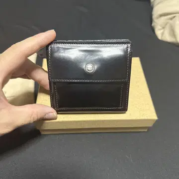 GANZO 오사카점 한정판 더블 후크 지갑 쉘 코도반