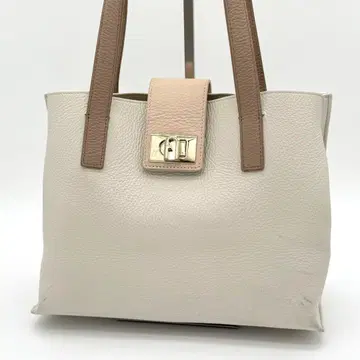 [ 고품질 ] FURLA Marshmallow 토트백 아치 로고 가죽