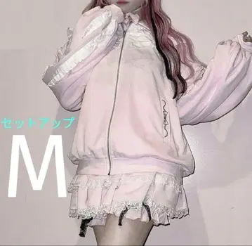 majoretty 마키짱 셋업 트랙 자켓 치마바지 M