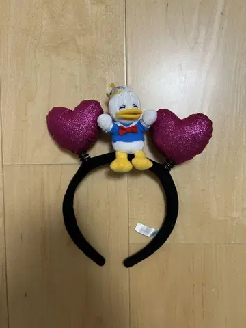 도널드 덕 하트 머리띠