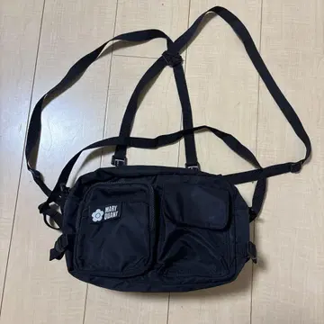 MARY QUANT 2WAY 숄더백 백팩 블랙