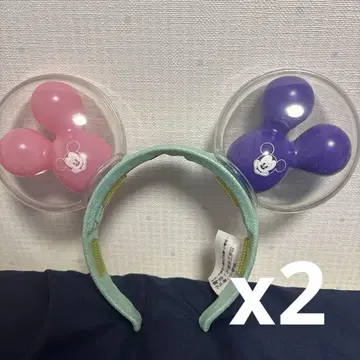 홍콩 디즈니 미키 벌룬 라이트업 머리띠 해외 디즈니