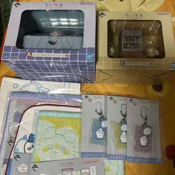 제일복권 치이카와 A상 C상 피규어 2개 + 타월 러버 참 7개 세트