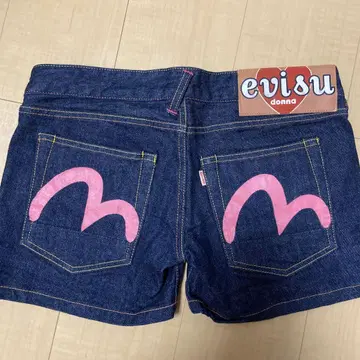 evisu 데님 숏팬츠