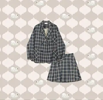 lapommepetit DEEP GREEN CHECK SET UP