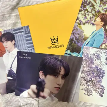 2PM 준호 일인 여행 2 DVD와 트레이딩 카드와 다이어리 세트 2