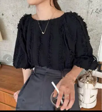 CAPRICIEUX LE'MAGE 프린지 블라우스