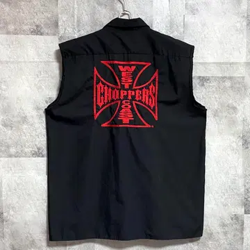 90s WEST COAST CHOPPERS 워크 셔츠 아이언 크로스