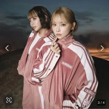 adidas 벨로아 자켓 핑크