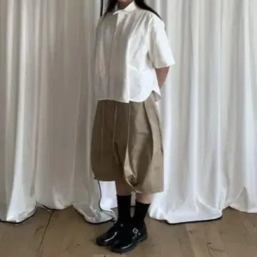 6CRAYON Wide-Leg Shorts Double Pleated