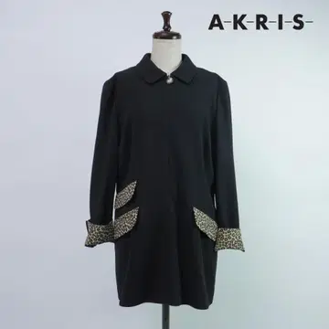새상품급 AKRIS 롱 자켓 블랙 사이즈 XXL*SC244