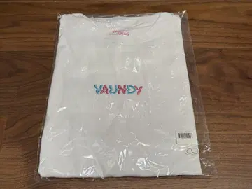 Vaundy 바이컬러 로고 T셔츠 블루 x 핑크 L 사이즈 화이트