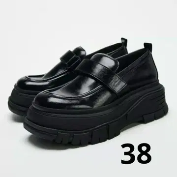 ZARA 플랫폼 로퍼 통굽 38