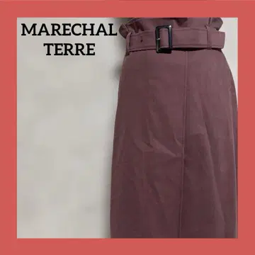 MARECHAL TERRE 버건디 트렌치 스커트 0