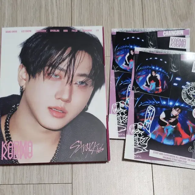 아코디언 창빈 스키즈 카르마 skz 앨범 포카 투컷 엽서