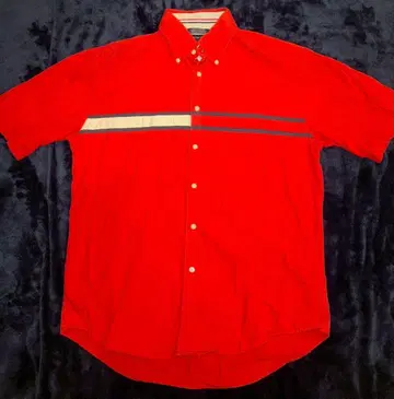 Tommy 레드 긴팔 셔츠