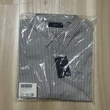 CALLNE 브로드 레귤러 카라 반팔 셔츠