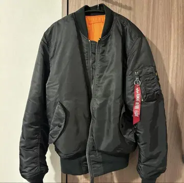 ALPHA INDUSTRIES MA-1 플라이트 자켓 S 블랙