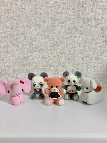 산에이 요시토쿠 가챠 5종 세트 레트로