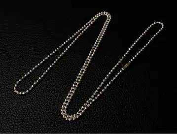 롱 실버볼 체인 30인치 목걸이 silver925