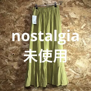 [ 2521번 ] nostalgia 롱 스커트 미사용 레이디 M