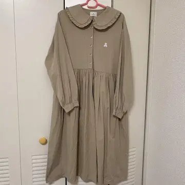 merry jenny 곰 자수 원피스 베이지