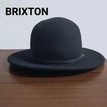 새상품급 Brixton 블랙 펠트 햇 끈 포함 S 사이즈 56cm