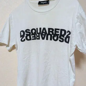 DSQUARED2 로고 T셔츠 화이트