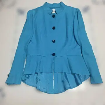 미스아시다 miss ashida 파랑 페플럼 테일러드 자켓 사이즈 9 M