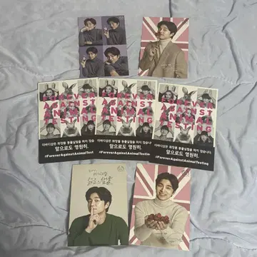 공유 the body shop 홍보용 엽서 전단지 세트