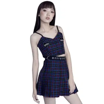 morph8ne 모프핀 셋업 체크 네이비 M