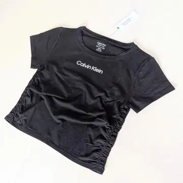 Calvin Klein T셔츠 S 블랙 스트레치 스포츠 로고 반팔