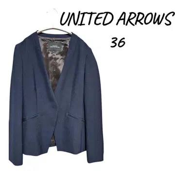 [ 새상품급 ] UNITED ARROWS 노카라 자켓 36 네이비