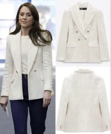 선착순 캐서린 왕세자비 & 캬바쿠라걸 미유짱 애용 ZARA 트위드 자켓