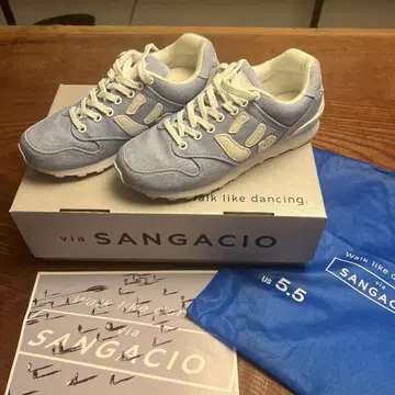 SANGACIO 스니커즈 US 5.5 라이트 블루