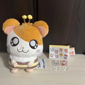 햇살이 따라서 햄스터 봉제 인형, 잡화 묶음 4종 세트